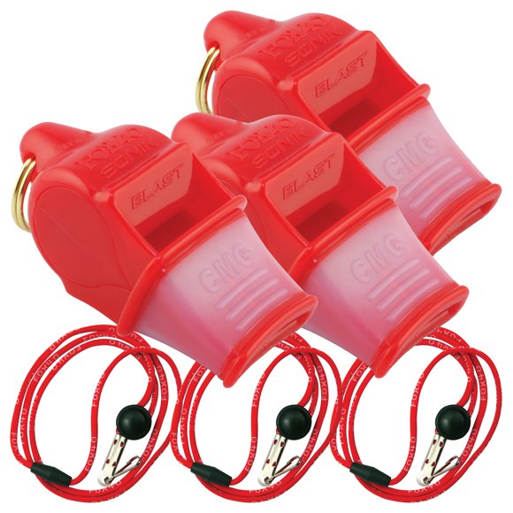 Fox 40 Sonik Blast CMG 3 Pack With Lanyard