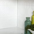 thumbnail image 5 of FASÄDE Chain Decorative Vinyl 18in x 24in Backsplash Panel in Matte White (5 Pack), 5 of 6