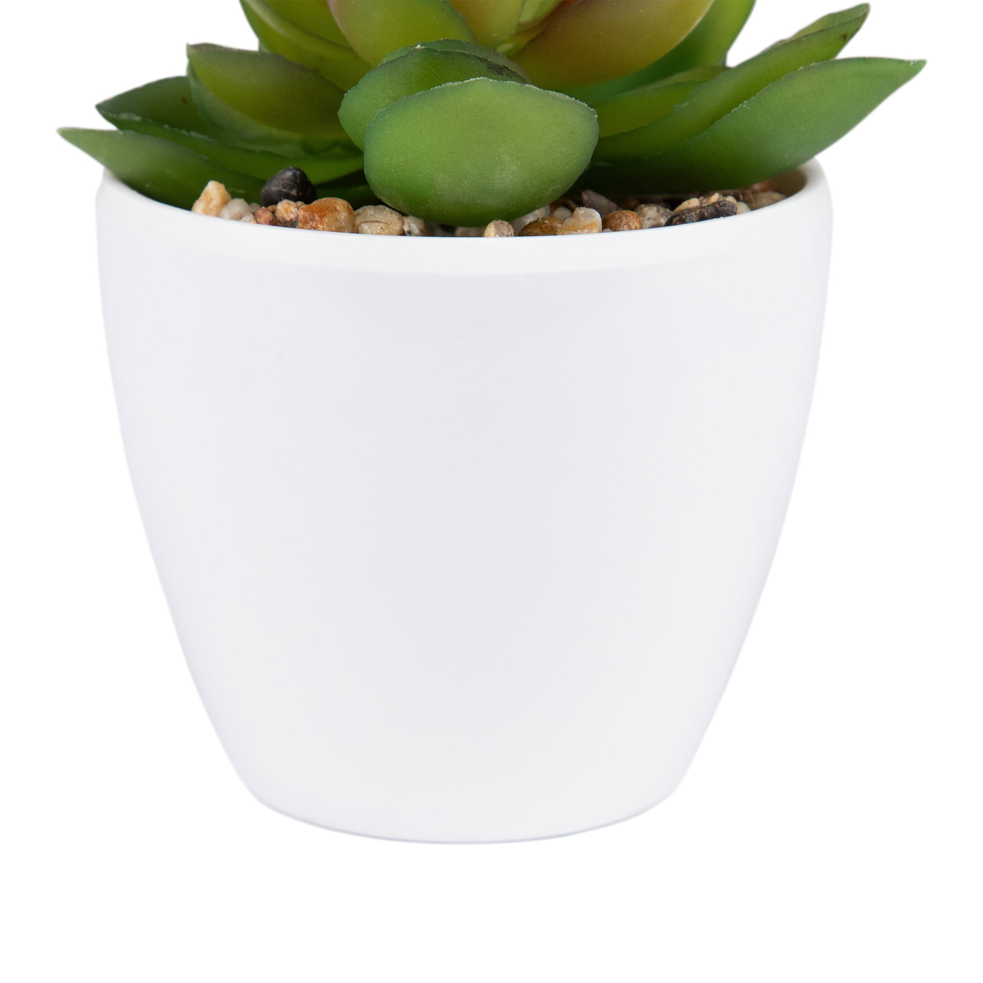 Northlight Mini White Potted Artificial Succulent Plant - 4"