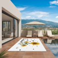 thumbnail image 2 of Sunflower Sunshine Outdoor Rug 5x7 Ft, Non Slip Washable Area Rug, Pastoral Bees Farmhouse Floral Patio Rugs Carpet Runner, Large Floor Mat for Indoor/Outdoor Deck Porch Camping, 2 of 8