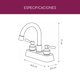 thumbnail image 3 of Grifo para Lavabo Brucke de Latón Cromado con Doble Comando Montaje de Mesa, 3 of 7