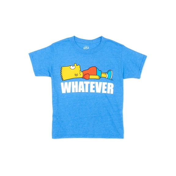 The Simpsons Boys Bart "Whatever" Graphic T-Shirt, Sizes 4-18