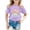 Purple, variant on Girls Tshirts Clothes for Girls Boys Girls' Island Print Casual T Shirt Fashion Kids' Comfort Fit Top for Beach & Daily Wear Tropical Vacation Vibes