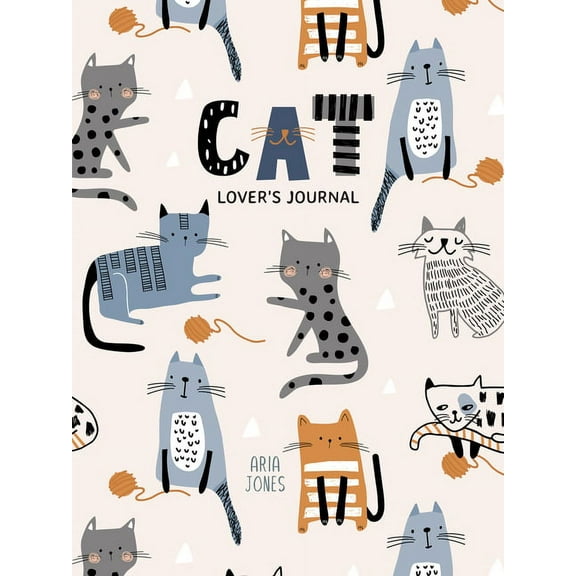 Cat Lover's Blank Journal: A Cute Journal of Cat Whiskers and Diary Notebook Pages (Cat Lovers, Kittens, Daydreamers), (Paperback)