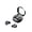Ink black, variant on Compact mini wireless earbuds, perfect for discreet use during sports, sleep, work, and in the classroom, enjoy high-quality bass with these earbuds. Suitable for both men and women