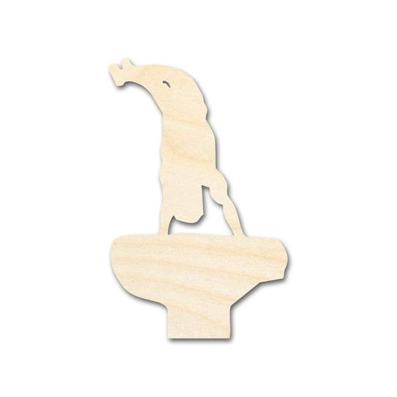 Unfinished Wood Men's Vault Shape | DIY Craft Cutout 7" / 1/4"