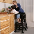 thumbnail image 6 of Open Box LT02B Kids Kitchen Adjustable Height Learning Step Stool Tower, 6 of 7