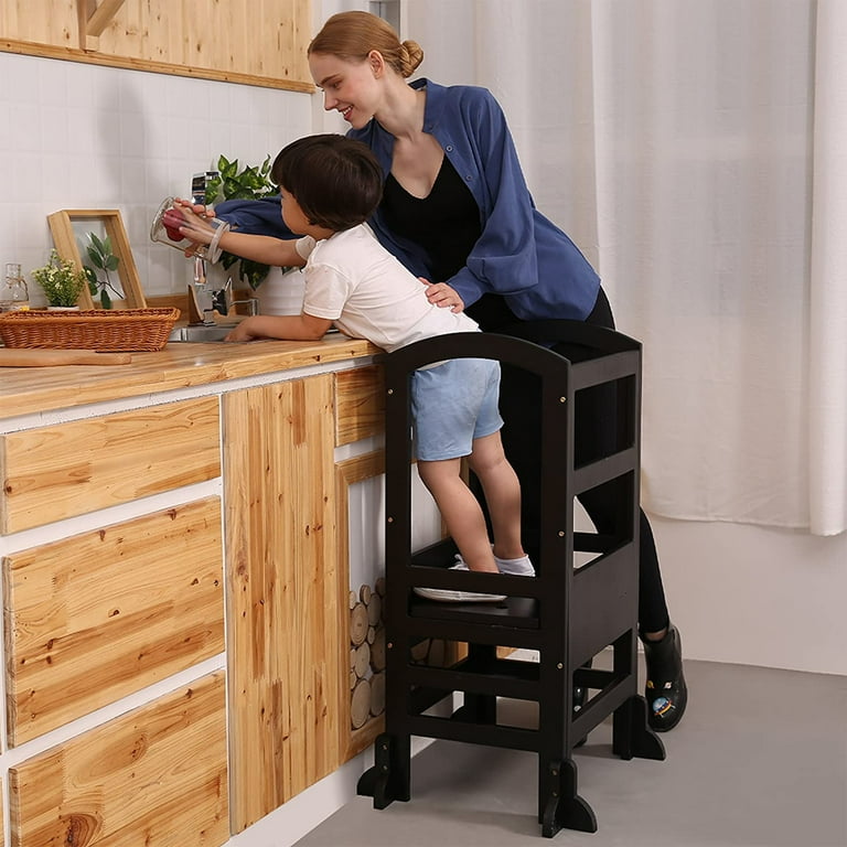 SDADI LT02B Kids Kitchen Adjustable Height Learning Step Stool