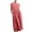 Red, variant on Womens Autumn Winter Casual Dresses Women’s Solid Sleeveless Round-neck Retro Long Dress