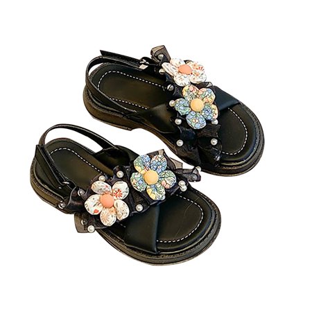

ZRBYWB Kids Girls Sandals Casual Open Toe Light Weight Adjustable Straps Summer Toddler/Little Child/Big Kid Summer Shoes