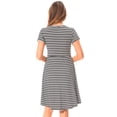 thumbnail image 4 of Bearsland Women’s Short Sleeve Midi Maternity Nursing Dress Casual  Breastfeeding Dress with Pocket, 4 of 6