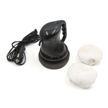 12V Black Round  Lighter Waxing Buffing Waxer Polisher Machine for