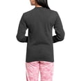 thumbnail image 2 of CafePress - Shiny Pink Pumpkin - Women's Long Sleeve Charcoal Gray Pajamas, 2 of 7