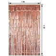 thumbnail image 4 of Haobase 2Pcs Party Backdrop Glitter Rose Gold Tinsel Fringe Foil Curtain Kids Adult Birthday Party Wedding Decoration2m, 4 of 9