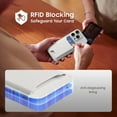 thumbnail image 6 of CAILDANL 2 Packs Phone Card Holder, Leather Phone Wallet Stick on, Stronger Nano Adhesive Credit Card Holder for Back of Phone Case, With RFID Blocking, Fit 4 Cards for iPhone, Samsung, and Android, 6 of 7