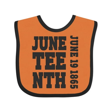

Inktastic Juneteenth June 19 1865 Boys or Girls Baby Bib