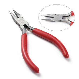 Jewelry Plier for Jewelry Making Supplies, #50 Steel(High Carbon Steel)  Short Chain Nose Pliers, Round Nose Pliers and Side Cutting Pliers,  Midnight
