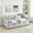 Beige#2, variant on Sofa Beds Twin Size Daybed with Drawers Upholstered Tufted Sofa Bed, with Button on Back and Copper Nail on Waved Shape Arms, Grey (81.5''x4''x30.5''),Sleeper Sofa