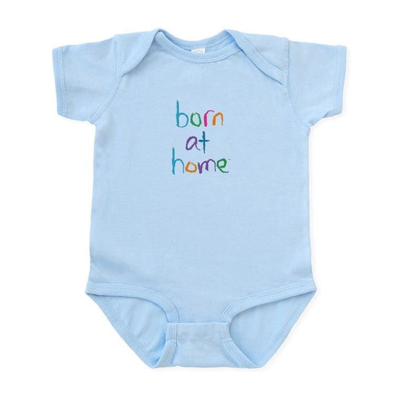 CafePress - Born At Home Infant Bodysuit - Baby Light Bodysuit, Size Newborn - 24 Months