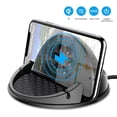 thumbnail image 4 of Soporte para teléfono de coche, compatible con almohadilla de silicona antideslizante para salpicadero de coche, soporte para teléfono de coche de carga inalámbrica tipo ventosa, 4 of 5