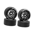 thumbnail image 2 of 4x 1/7 RC Car Neumáticos Bujes Rueda Robusto DIY Modificado Ensamblaje en Carretera Neumático Reemplazo Negro, 2 of 9