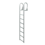 JIF Marine DJW7 7 Step Anodized Aluminum Swinging Dock Ladder