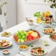 thumbnail image 5 of Bandeja de Té de Frutas de Doble Drenaje | Gran estante de almacenamiento de plástico para cocina y sala de estar | Estante de 2 niveles para juegos de té, tazones, especias | Diseño de fácil acceso, 5 of 8