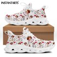 thumbnail image 1 of Zapatillas planas con cordones y diseño de bocetos premium de enfermera y doctora, de malla, antideslizantes, para mujer, 1 of 6