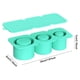 thumbnail image 4 of Bandeja para cubitos hielo con tapa moldes cilíndricos silicona tazas 30-40 onzas () verde, 4 of 4