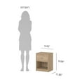 thumbnail image 3 of Tvilum Studio 1 Drawer and 1 Shelf Bedroom Nightstand for Adults- Set of 2, Jackson Hickory, 3 of 14