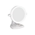 thumbnail image 3 of Zadro Max Bright Sunlight Dual Sided Vanity Mirror, White, 10X/1X Magnification, 3 of 3