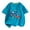 Blue-2, variant on (0-12y) Toddler Boys Girls Summer Shirt Kids Crocodile Printed Loose T-Shirt Casual Short Sleeve Round Neck Top 2025 Spring Cotton Crewneck Blouses Tops White-2 2 Years