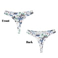thumbnail image 3 of Balery Hawaii Palms Tangas de Algodón para Mujer con Estampado – Ropa Interior Sexy, Transpirable, G-string-Small, 3 of 6