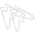 thumbnail image 4 of 2pcs Countertop Cutting Board Stand Stainless Steel Pot Lid Holder Kitchen Worktop Rack, 4 of 7