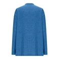 thumbnail image 6 of CENGNIAN No Boundaries Women's Lightweight Long Cardigan,Ladies Open Front Long Sleeve Sweaters with Pockets,Womens Fall Casual Loose Tops,Blue,Size XXXL, 6 of 7
