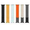thumbnail image 5 of Magnetic Link Loop Sport Silicone Bands Compatible for iWatch Series 10 9 8 7 6 5 4 SE 3 2 1 46/45/44/42mm Women Men, Soft Rubber Strap with Magnetic Clasp for Apple Watch Ultra 49mm, Orangegray, 5 of 5