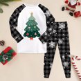 thumbnail image 2 of Cathalem Christmas Pjs Matching Sets Baby Christmas Matching Jammies Kids Holiday Sleepwear Set White 7-8 Years, 2 of 6