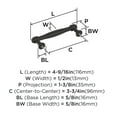 thumbnail image 5 of Amerock Enlivity 3-3/4 inch (96mm) Center-to-Center Oil-Rubbed Bronze Cabinet Pull, 5 of 6