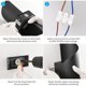 thumbnail image 4 of Indoor/Outdoor Wall Light, 10W 3000K Warm White Lamp, Modern Up Down Light Fixture, Waterproof IP65 Lighting, Metal Spiral for Bar, Bedroom, Black, 4 of 5