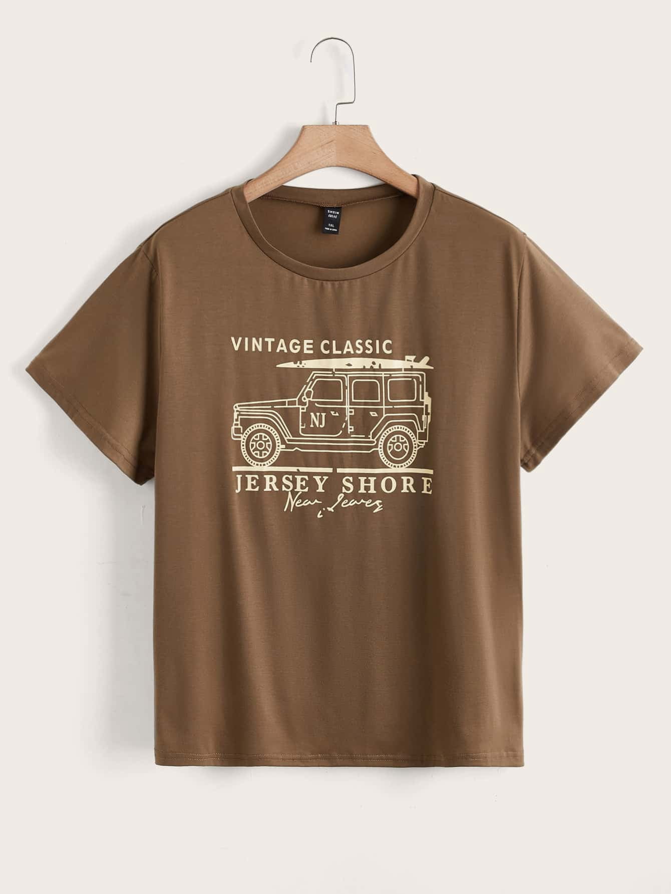 Car Letter Graphic Tee 4XL 