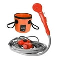 thumbnail image 2 of koolsoo Seau Pliable et avec Pompe pour Douche Extérieure, 5 Gallons Pliable Portable Orange, 2 of 9