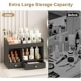 thumbnail image 4 of Large Makeup Organizer with Drawers, Bamboo Countertop Cosmetic Storage for Dresser Vanity Organizer Beauty Desk Skincare Holders Container Make Up Organizing for Lipstick, 4 of 14