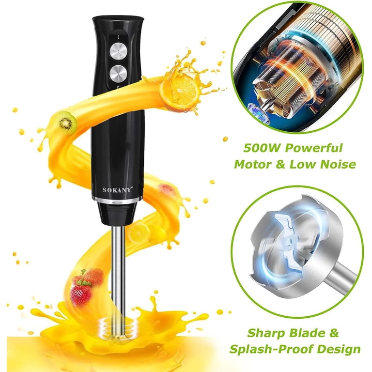 BN-LINK 4-in-1 Immersion Blender, 500W, 2-Speed photo 5
