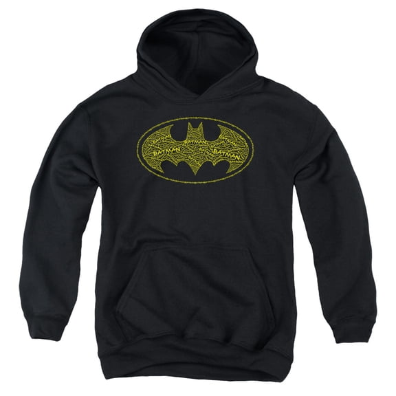 Batman - Type Logo - Youth Hooded Sweatshirt - Small