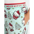 thumbnail image 4 of Hello Kitty Women's and Women's Plus Christmas Print Velour Sleep Pants, Sizes XS-3X, 4 of 5