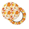 thumbnail image 2 of Picia Autumn Sweater Warmth Pattern Round Stool Covers Comfy Seat Covers Stretch Removable Washable Chair Slipcover Round Bar Chair Cushion Cover-14 inch, 2 of 7