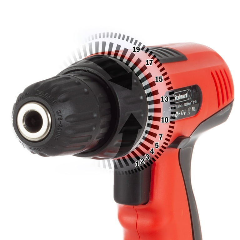 Stalwart 78PC 18V Cordless Drill Set with Bits Sockets and Drivers Red