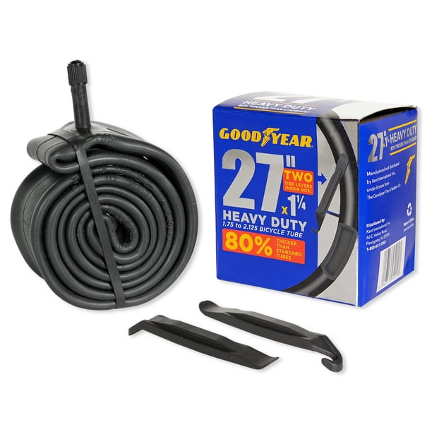 Goodyear 27" x 1 1/4" Heavy Duty Bike Tube, Black