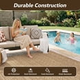 thumbnail image 5 of SIXHOME Outdoor Rugs 8'x10' Patio Rug Boho Geometric Indoor Outdoor Rugs Polypropylene Washable Non Shedding, Easy Clean, Waterproof, Durable Outdoor Carpet for Porch Balcony Deck Neutral Brown, 5 of 8