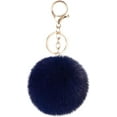 thumbnail image 1 of YISITIAN 8cm Pom Pom Keychains Faux Rabbit Fur Ball Keychain Car Keyring Fluffy Pompom Key Chains Key Holder Handbag Charms CJ919-91411, 1 of 9